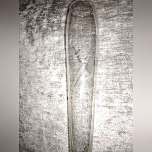 Duchin Creation Weighted Sterling Silver Etched Glass Bud 10" Vase